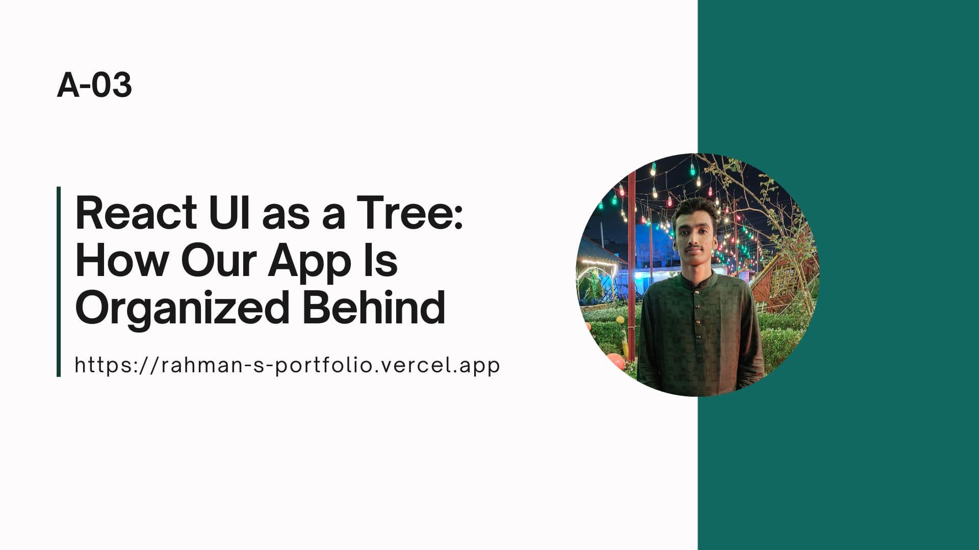 React UI as a Tree: How Our App Is Organized