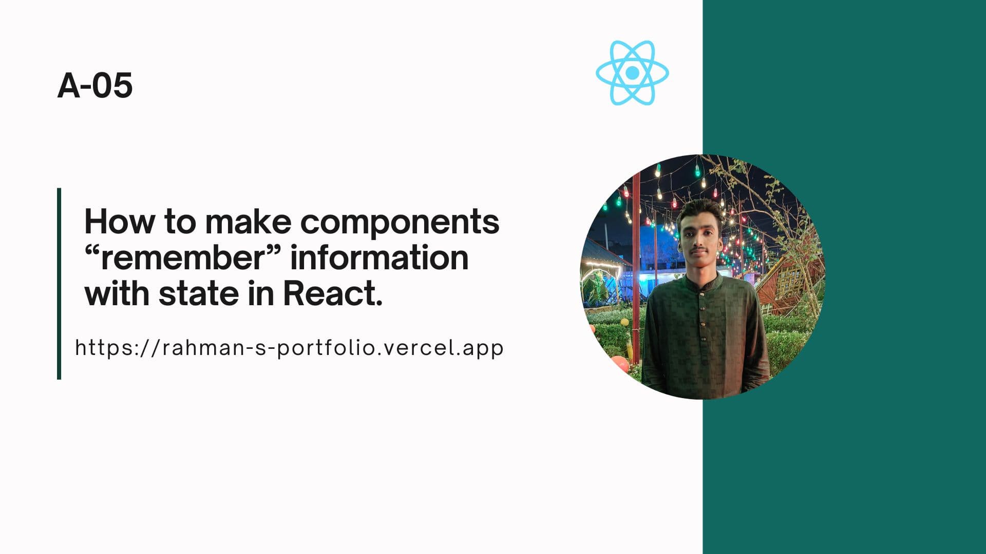 How to make components “remember” information with state in React